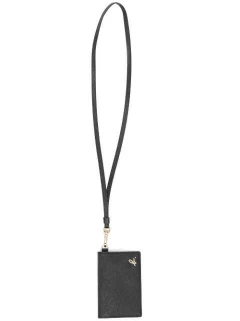 agnès b. logo-detail leather cardholder Black O027VCK8