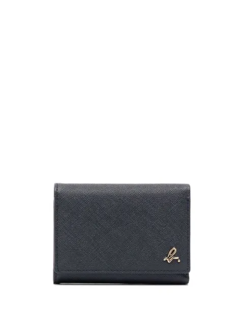agnès b. logo-detail leather wallet Black N609VCK8