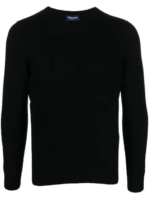 Drumohr crew-neck wool jumper Black D8W103G