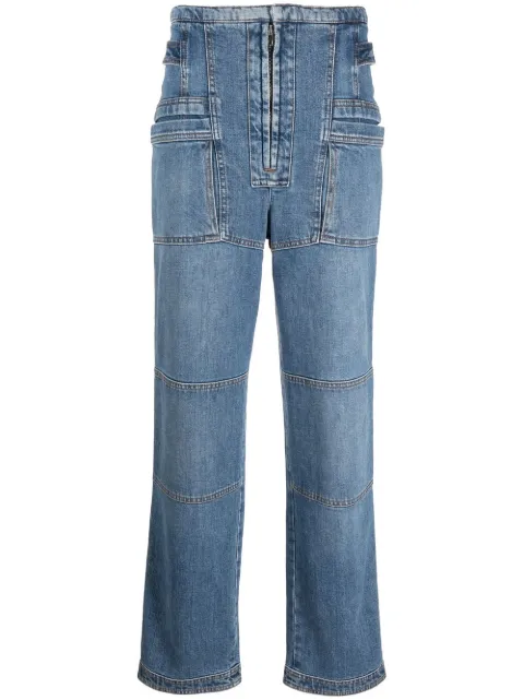 Stella McCartney straight-leg cargo jeans Blue 6D00753SPH04