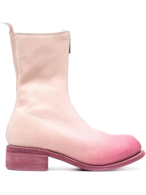 Guidi leather zip-up boots Pink PL2DG