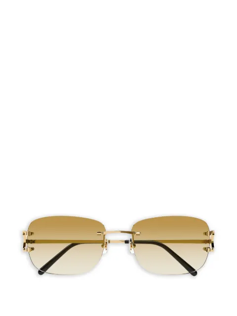 Cartier Eyewear square-shape sunglasses Gold CT0011RS002