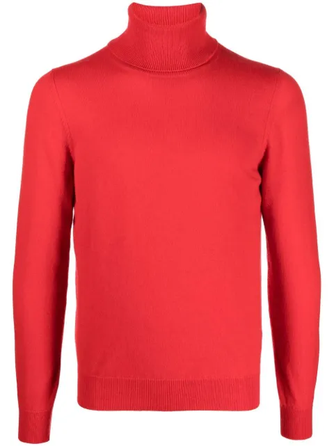 Malo cashmere roll-neck jumper Red UMC004F1K02