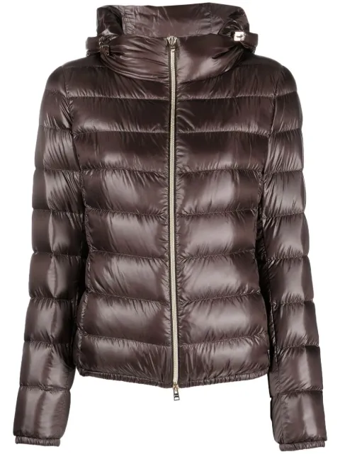 Herno high-shine puffer jacket Brown PI0833DIC12017