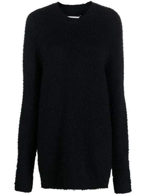 Maison Margiela four-stitch brushed jumper Black SI0GP0001S17664