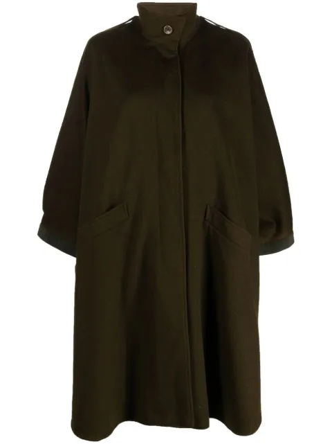 A.N.G.E.L.O. Vintage Cult 1980s stand-up collar loose fit coat Green ANG600HG