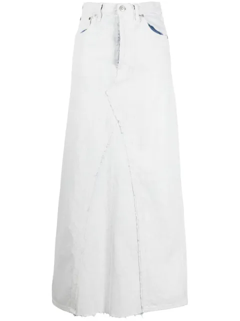 Maison Margiela denim mid-length skirt White SI0MA0002S30561