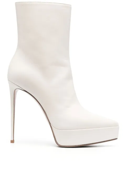 Le Silla 150mm heeled pointed boots Neutrals 2869V090R1PPGLO