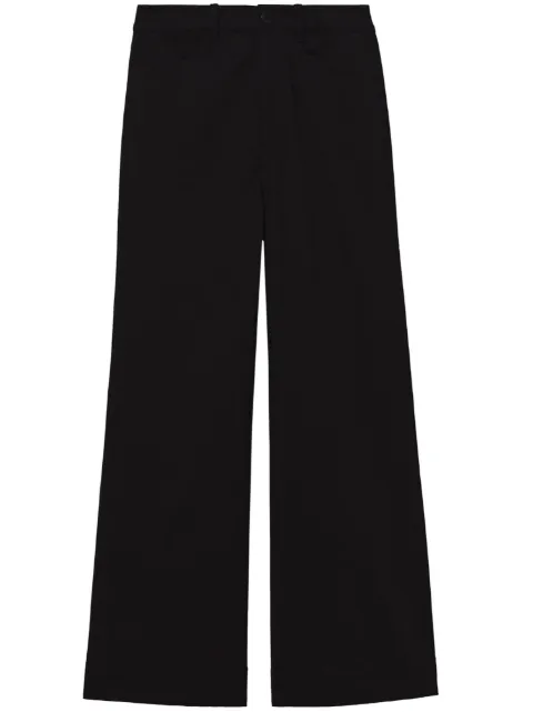 Proenza Schouler White Label high-waisted cropped trousers Black WL2326166AC115