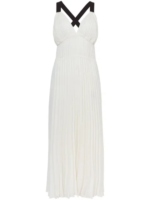 Proenza Schouler White Label Broomstick pleated tank dress White WL2323302BY252