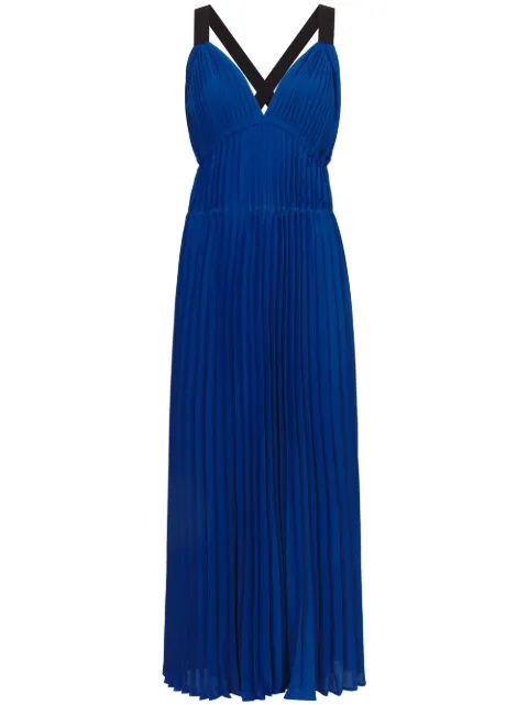 Proenza Schouler White Label Broomstick pleated tank dress Blue WL2323302BY252