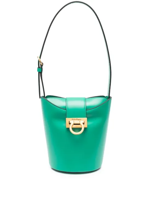 Ferragamo Trifolio bucket bag Green 758125
