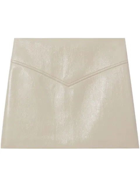 Proenza Schouler White Label vinyl mini skirt White WL2325108AY156