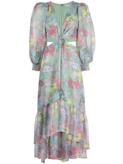alice + olivia X Lola Schnable Katia maxi-dress Green CV207P34509