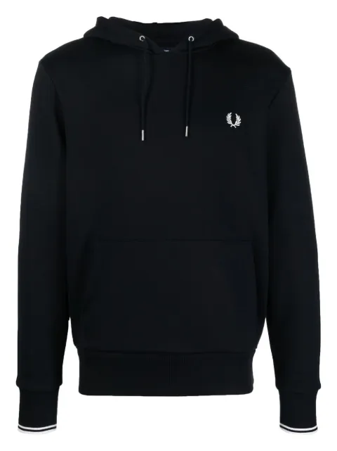 Fred Perry embroidered logo hoodie Blue M2643