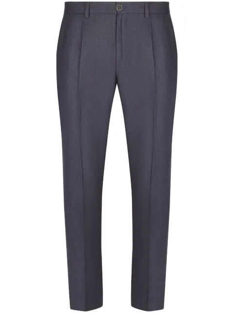 Dolce & Gabbana mid-rise tailored trousers Blue GY6IETFU4LF