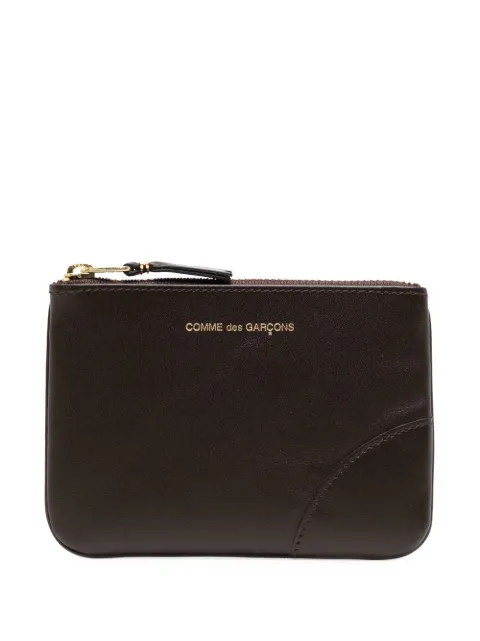 Comme Des Garçons Wallet leather zip wallet Brown SA8100