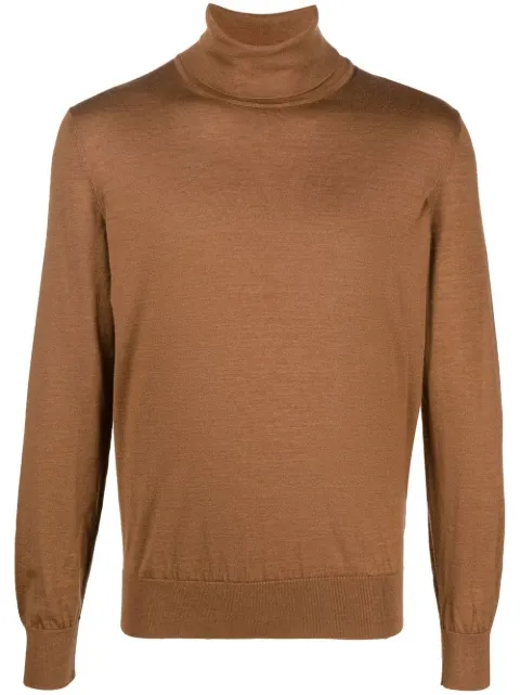 Zegna roll neck jumper Brown E8J00120