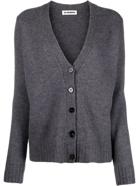 Jil Sander V-neck wool cardigan Grey J02GP0055J14506