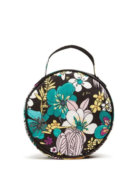La DoubleJ floral print round clutch Black BAG0040RAS006TEM0001