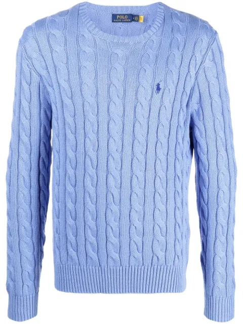 Polo Ralph Lauren cable-knit sweater Blue 710775885037