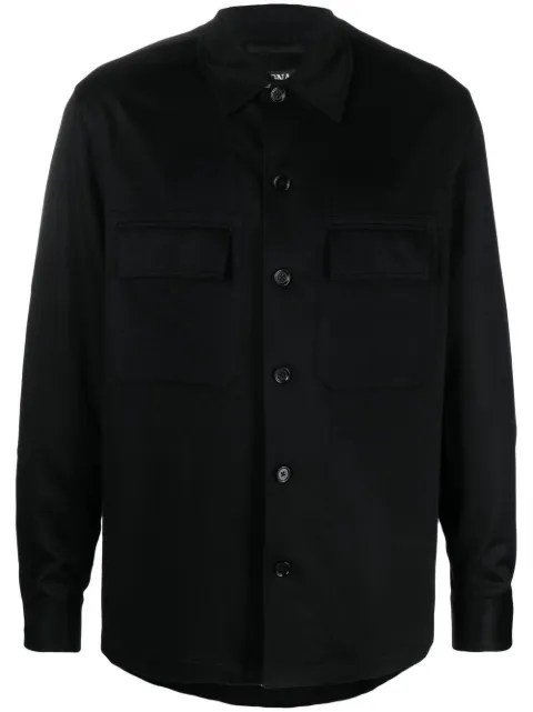 Zegna Alba Oasi shirt jacket Black E8V46SOT6