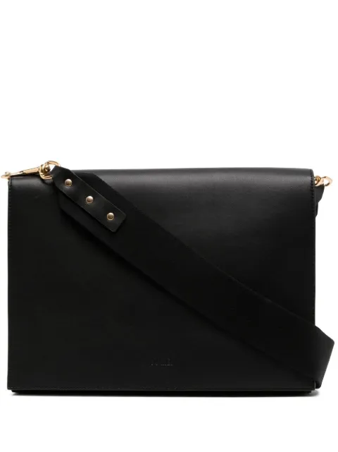 Yu Mei debossed-logo laptop bag Black 09421034802179