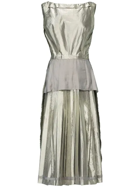 Maison Margiela Work-In-Progress midi dress Silver S51DD0007S76692