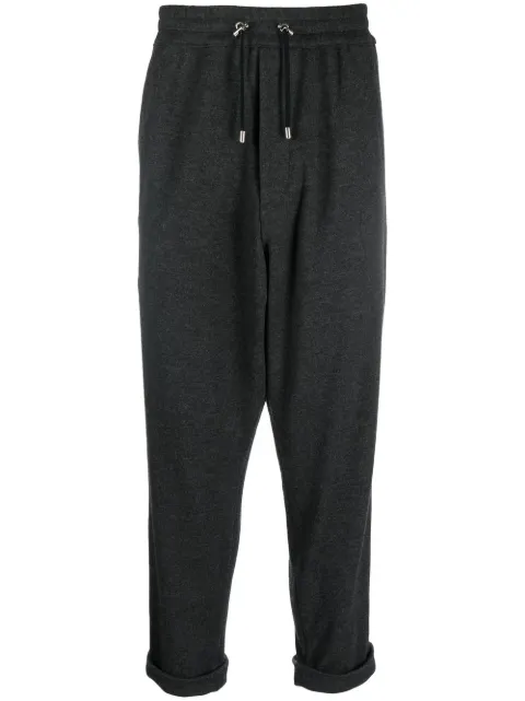 Balmain low-crotch drawstring-waist trousers Grey YH0PK005JD87
