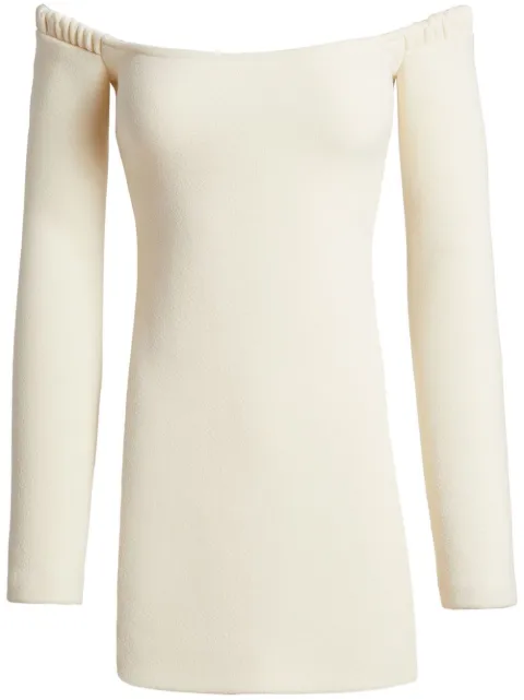 KHAITE The Octavia strapless mini dress Neutrals 5290553108