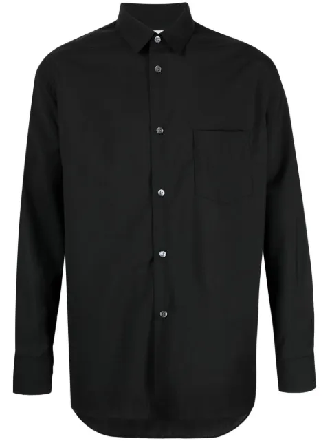 Comme Des Garçons Shirt Shape 2 long-sleeve shirt Black FZB302