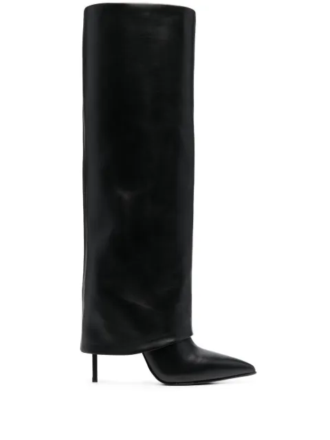 Le Silla 120mm Andy leather boots Black 2282V100R1PPGLO