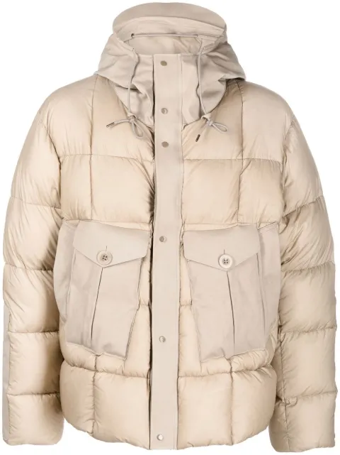Ten C hooded padded jacket Neutrals 21CTCUB03120006048903