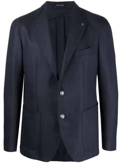 Tagliatore virgin wool single-breasted blazer Blue 1SMC22K120028