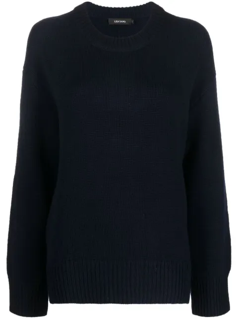 Lisa Yang cashmere knit jumper Blue 202154NA01