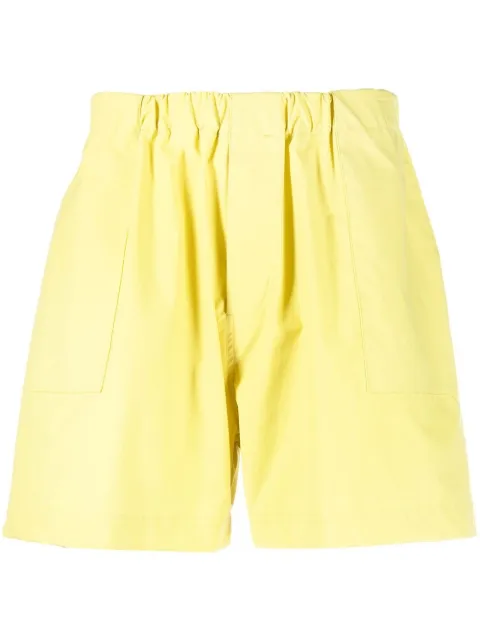 Mackintosh Captain elasticated waistband shorts Yellow TO0170