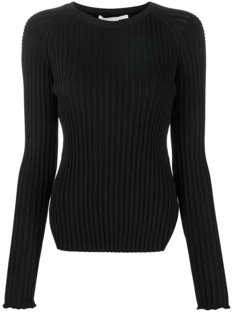 Stella McCartney rib-knit long-sleeve top Black 6K02643S2357