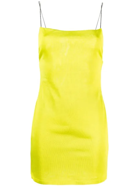 GAUGE81 Hira metallic straps minidress Green 223112