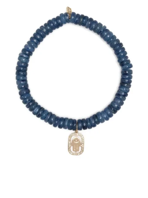 Sydney Evan 14kt yellow gold kyanite beaded bracelet Blue CKE1448Y8896