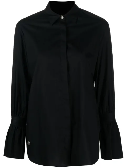 Philipp Plein classic button-up shirt Black SACCWRP0411PTE012N