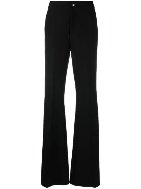 Philipp Plein mid-rise flared trousers Black SACCWRT1327PTE008N