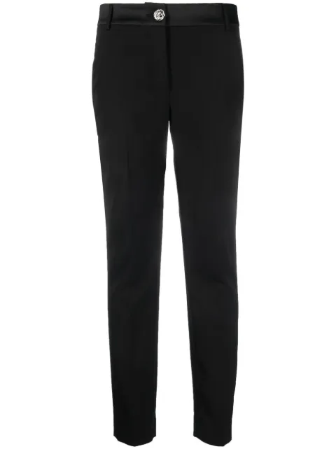 Philipp Plein Cady high-waist trousers Black SACCWRT1340PTE003N