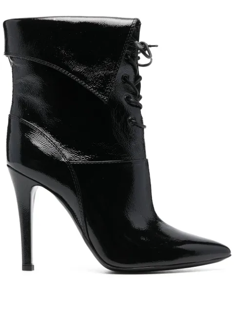 Philosophy Di Lorenzo Serafini pointed-toe 110mm lace boots Black A32025774