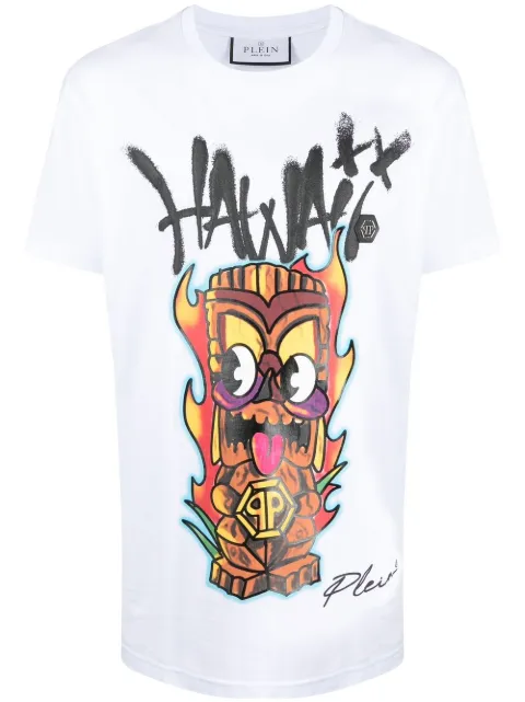 Philipp Plein Pyre graphic T-shirt White SACCMTK6076PJY002N