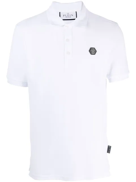 Philipp Plein Skully Gang polo shirt White SACCMTK6176PTE003N