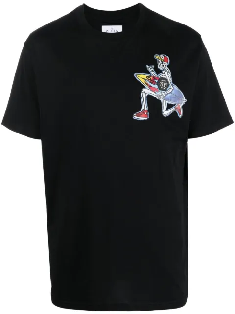 Philipp Plein Hawaii graphic-print cotton T-shirt Black SACCMTK6106PJY002N