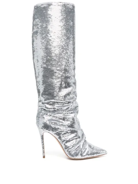 Casadei sequinned boots Grey 1S274Z1001MERMA9700