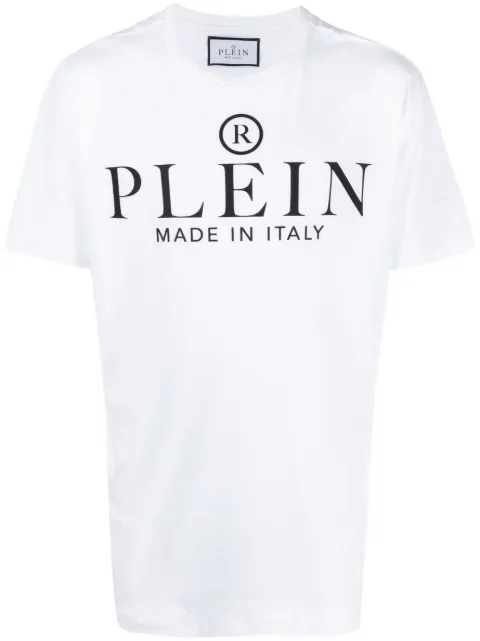 Philipp Plein logo-print cotton T-shirt White SACCMTK5592PJY002N