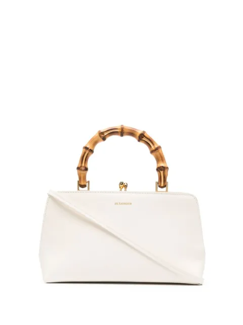 Jil Sander Goji bamboo mini tote bag Neutrals J07WD0029P4866