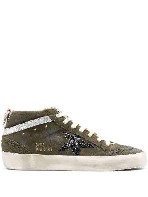 Golden Goose Mid Star high-top sneakers Green GWF00122F003228